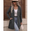 Zeagoo Hoodies for Women Fall Zip up Jacket with Pocket 2026 S-3XL(Dark Grey)