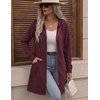 Zeagoo Hoodies for Women Fall Zip up Jacket with Pocket 2026 S-3XL(Dark Red)