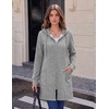 Zeagoo Hoodies for Women Fall Zip up Jacket with Pocket 2026 S-3XL(Light Grey)