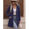 Zeagoo Hoodies for Women Fall Zip up Jacket with Pocket 2026 S-3XL(Navy Blue)