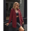 Zeagoo Hoodies for Women Fall Zip up Jacket with Pocket 2026 S-3XL(Red)