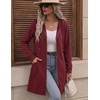 Zeagoo Hoodies for Women Fall Zip up Jacket with Pocket 2026 S-3XL(Red)