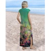 Zeagoo Summer Dresses for Women 2026 Long Maxi Sundresses Loose Split Wrinkle-Free Beach Travel Vacation Clothes(Cx322)
