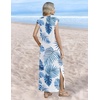 Zeagoo Summer Dresses for Women 2026 Long Maxi Sundresses Loose Split Wrinkle-Free Beach Travel Vacation Clothes(Hp66)