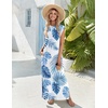 Zeagoo Summer Dresses for Women 2026 Long Maxi Sundresses Loose Split Wrinkle-Free Beach Travel Vacation Clothes(Hp66)