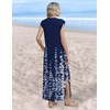 Zeagoo Summer Dresses for Women 2026 Long Maxi Sundresses Loose Split Wrinkle-Free Beach Travel Vacation Clothes(Sf119)