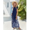 Zeagoo Summer Dresses for Women 2026 Long Maxi Sundresses Loose Split Wrinkle-Free Beach Travel Vacation Clothes(Sf119)