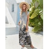 Zeagoo Summer Dresses for Women 2026 Long Maxi Sundresses Loose Split Wrinkle-Free Beach Travel Vacation Clothes(Sf312)