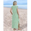 Zeagoo Summer Dresses for Women 2026 Long Maxi Sundresses Loose Split Wrinkle-Free Beach Travel Vacation Clothes(Wf25)