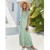 Zeagoo Summer Dresses for Women 2026 Long Maxi Sundresses Loose Split Wrinkle-Free Beach Travel Vacation Clothes(Wf25)