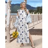 Zeagoo Summer Dresses for Women 2026 Long Maxi Sundresses Loose Split Wrinkle-Free Beach Travel Vacation Clothes(Xh462)
