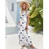 Zeagoo Summer Dresses for Women 2026 Long Maxi Sundresses Loose Split Wrinkle-Free Beach Travel Vacation Clothes(Xh462)