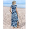 Zeagoo Summer Dresses for Women 2026 Long Maxi Sundresses Loose Split Wrinkle-Free Beach Travel Vacation Clothes(Yg8)