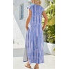 Zeagoo Summer Dresses for Women 2026 Long Maxi Sundresses Loose Split Wrinkle-Free Beach Travel Vacation Clothes(Zr21)