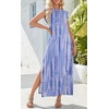 Zeagoo Summer Dresses for Women 2026 Long Maxi Sundresses Loose Split Wrinkle-Free Beach Travel Vacation Clothes(Zr21)