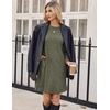 Zeagoo Women Fall Winter Dress Knitted Pullover Dresses(Army Green)
