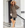 Zeagoo Women Fall Winter Dress Knitted Pullover Dresses(Brown)