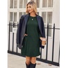 Zeagoo Women Fall Winter Dress Knitted Pullover Dresses(Deep Green)