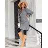 Zeagoo Women Fall Winter Dress Knitted Pullover Dresses(Mid Grey)