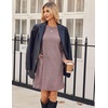 Zeagoo Women Fall Winter Dress Knitted Pullover Dresses(Pale Pink)