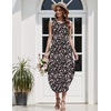 Zeagoo Women Floral Summer Casual Beach Printed Tank Dress with Pockets Pleated Front Long Dress(2603 Mixed Floral)