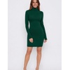 Zeagoo Women Long Sleeve Dress Sweater Dress Turtleneck Ribbed Fall Dresses(Green)
