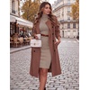 Zeagoo Women Long Sleeve Dress Sweater Dress Turtleneck Ribbed Fall Dresses(Light Khaki)