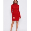 Zeagoo Women Long Sleeve Dress Sweater Dress Turtleneck Ribbed Fall Dresses(Tr)