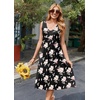 Zeagoo Women Summer Casual Dresses 2026 Sleeveless Midi Pleated Tank Sundress with Pockets V Neck A Line Swing Tshirt Dress(Pink Floral)