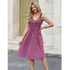 Zeagoo Women Summer Casual Dresses 2026 Sleeveless Midi Pleated Tank Sundress with Pockets V Neck A Line Swing Tshirt Dress(Purple Flowers)