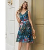 Zeagoo Women Summer Casual Dresses 2026 Sleeveless Midi Pleated Tank Sundress with Pockets V Neck A Line Swing Tshirt Dress(Watercolor)