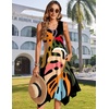 Zeagoo Womens Casual Dress for Summer Tank Dress Loose Flowy Beach Dress with Pockets Hankerchief Flare Midi Sundress 2026(02 Black)