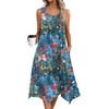 Zeagoo Womens Casual Dress for Summer Tank Dress Loose Flowy Beach Dress with Pockets Hankerchief Flare Midi Sundress 2026(02 Blue)