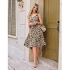 Zeagoo Womens Casual Dress for Summer Tank Dress Loose Flowy Beach Dress with Pockets Hankerchief Flare Midi Sundress 2026(Beige Sf154)