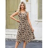 Zeagoo Womens Casual Dress for Summer Tank Dress Loose Flowy Beach Dress with Pockets Hankerchief Flare Midi Sundress 2026(Beige Sf154)