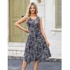 Zeagoo Womens Casual Dress for Summer Tank Dress Loose Flowy Beach Dress with Pockets Hankerchief Flare Midi Sundress 2026(Blue Mz473)