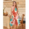 Zeagoo Womens Casual Dress for Summer Tank Dress Loose Flowy Beach Dress with Pockets Hankerchief Flare Midi Sundress 2026(Tie Dye)