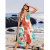 Zeagoo Womens Casual Dress for Summer Tank Dress Loose Flowy Beach Dress with Pockets Hankerchief Flare Midi Sundress 2026(Tie Dye)