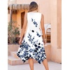 Zeagoo Womens Casual Dress for Summer Tank Dress Loose Flowy Beach Dress with Pockets Hankerchief Flare Midi Sundress 2026(White Wf118)