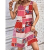 Zeagoo Womens Casual Summer Dresses 2025 Boho Sleeveless Sundresses with Pockets Pleated Beach Floral T Shirt Dresses(Printed-06)