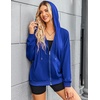 Zeagoo Women’s Lightweight Hoodies Full Zip Up Oversized Sweatshirt Trendy(Royal Blue)