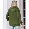 Zeagoo Womens Oversized Hoodies 2025 Fleece Sweatshirts Long Sleeve Pullover with Pocket Fall Winter Outfits Clothes(Army Green)