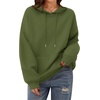 Zeagoo Womens Oversized Hoodies 2025 Fleece Sweatshirts Long Sleeve Pullover with Pocket Fall Winter Outfits Clothes(Army Green)