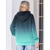Zeagoo Womens Oversized Hoodies 2025 Fleece Sweatshirts Long Sleeve Pullover with Pocket Fall Winter Outfits Clothes(Blue Gradient 2)
