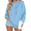 Zeagoo Womens Oversized Hoodies 2025 Fleece Sweatshirts Long Sleeve Pullover with Pocket Fall Winter Outfits Clothes(Light Blue)