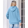 Zeagoo Womens Oversized Hoodies 2025 Fleece Sweatshirts Long Sleeve Pullover with Pocket Fall Winter Outfits Clothes(Light Blue)