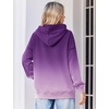 Zeagoo Womens Oversized Hoodies 2025 Fleece Sweatshirts Long Sleeve Pullover with Pocket Fall Winter Outfits Clothes(Purple Gradient 2)