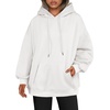 Zeagoo Womens Oversized Hoodies 2025 Fleece Sweatshirts Long Sleeve Pullover with Pocket Fall Winter Outfits Clothes(White)