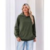 Zeagoo Womens Oversized Hoodies Pullover Fleece Hooded Sweatshirt Trendy(Army Green)