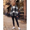 Zeagoo Womens Oversized Hoodies Pullover Fleece Hooded Sweatshirt Trendy(Black White Plaid)